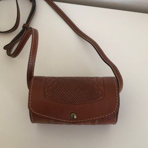 Small brown crossbody bag with nice detailing